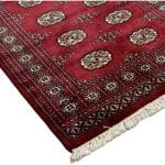 Hand Knotted Karachi Bokhara Red Rug - 159 x 94 cm - Image 2