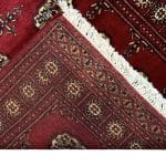 Hand Knotted Karachi Bokhara Red Rug - 159 x 94 cm - Image 5