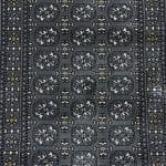 Afghan Bokhara Design Grey Runner Rug - 800 x 80cm - Image 4