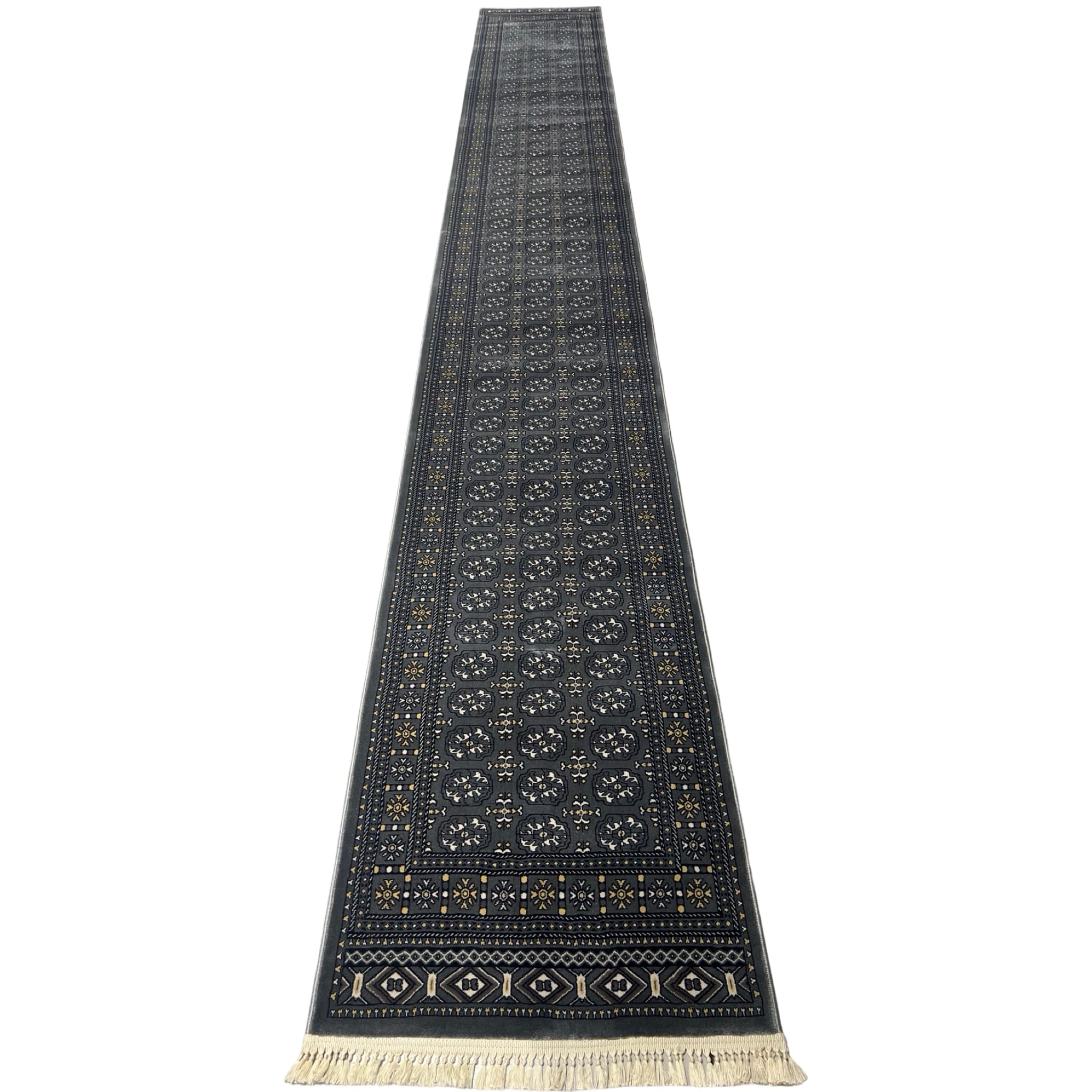 pixelcut_1 Bokhara Persian Passage Runner Rug- 800 x 80 cm - Image 1