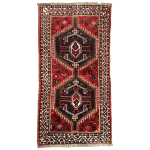 Hand Made Persian Shiraz Carpet- 125 x 73 cm