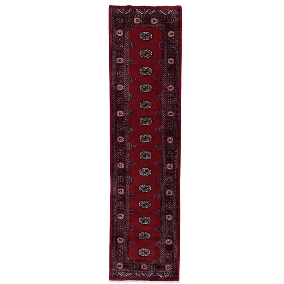 IMG_0131 323 x 81cm Hand Knotted Bokhara Wool Runner Rug - Image 1