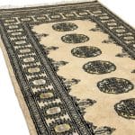 206 x 78cm Hand Knotted Karachi Bokhara – Beige Rug - Image 5