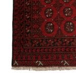 292 x 78cm Hand Knotted Red Afghan Akche Wool Runner Rug - Image 4