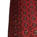 292 x 78cm Hand Knotted Red Afghan Akche Wool Runner Rug - Image 5