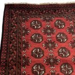 290 x 80cm Hand Knotted Afghan Akhche Wool Runner Rug - Image 5