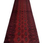 290 x 80cm Hand Knotted Afghan Akhche Wool Runner Rug - Image 2
