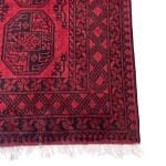 285 x 189cm Hand Knotted Red Afghan Wool Rug - Image 4