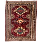 154 x 201cm Hand Made Afghan Shirwan Rug