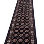 600 x 80cm Bokhara Design Machine Made – Navy Rug - Image 4