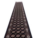 600 x 80cm Bokhara Design Machine Made – Navy Rug - Image 6