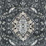 800 x 80cm Persian Mashad – Grey Runner Rug - Image 6