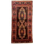 213 x 105cm Vintage Tribal Handmade Afghan Baluch Rug