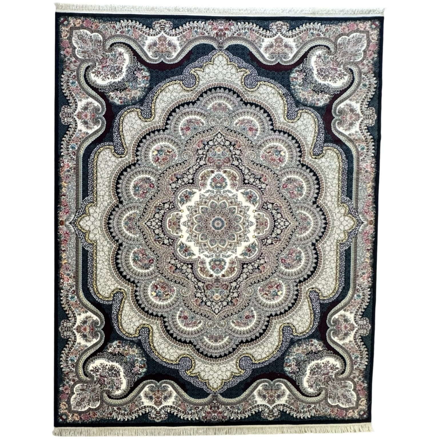 IMG_8855 400 x 300cm Persian High Quality – Navy Grey Rug - Image 1
