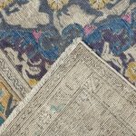 380 x 289cm Blue Yellow Hand Knotted Ultra Vintage Persian Wool Rug - Image 10