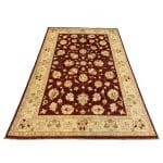 294 x 193cm Hand Knotted Afghan Chobi Ziegler Wool Rug - Image 3