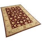 294 x 193cm Hand Knotted Afghan Chobi Ziegler Wool Rug - Image 6