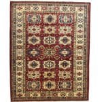 223 x 182cm Hand Knotted Afghan Kazak Wool Rug