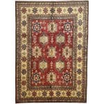 276 x 193cm Hand Knotted Afghan Kazak Wool Rug