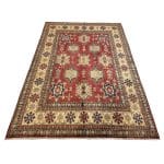 276 x 193cm Hand Knotted Afghan Kazak Wool Rug - Image 3