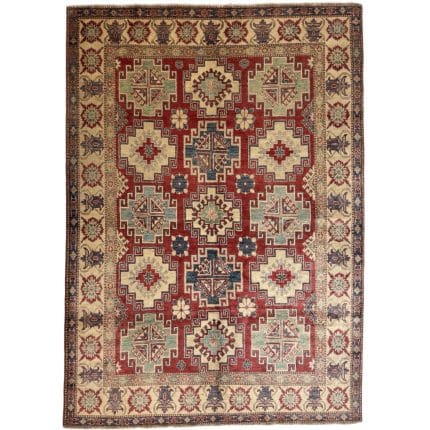 268 x 191cm Hand Knotted Afghan Kazak Wool Rug