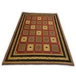 272 x 203cm Hand Woven Tribal Afghan Kilim Sumak – Wool Rug - Image 3