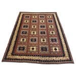 248 x 197cm Hand Woven Tribal Afghan Kilim Sumak – Wool Rug - Image 4