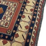 248 x 197cm Hand Woven Tribal Afghan Kilim Sumak – Wool Rug - Image 7
