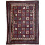 264 x 205cm Hand Woven Tribal Afghan Kilim Sumak – Wool Rug