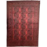 293 x 200cm Hand Knotted Afghan Akche – Wool Rug