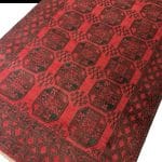 280 x 190cm Hand Knotted Afghan Akche – Wool Rug - Image 2