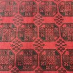 280 x 190cm Hand Knotted Afghan Akche – Wool Rug - Image 6