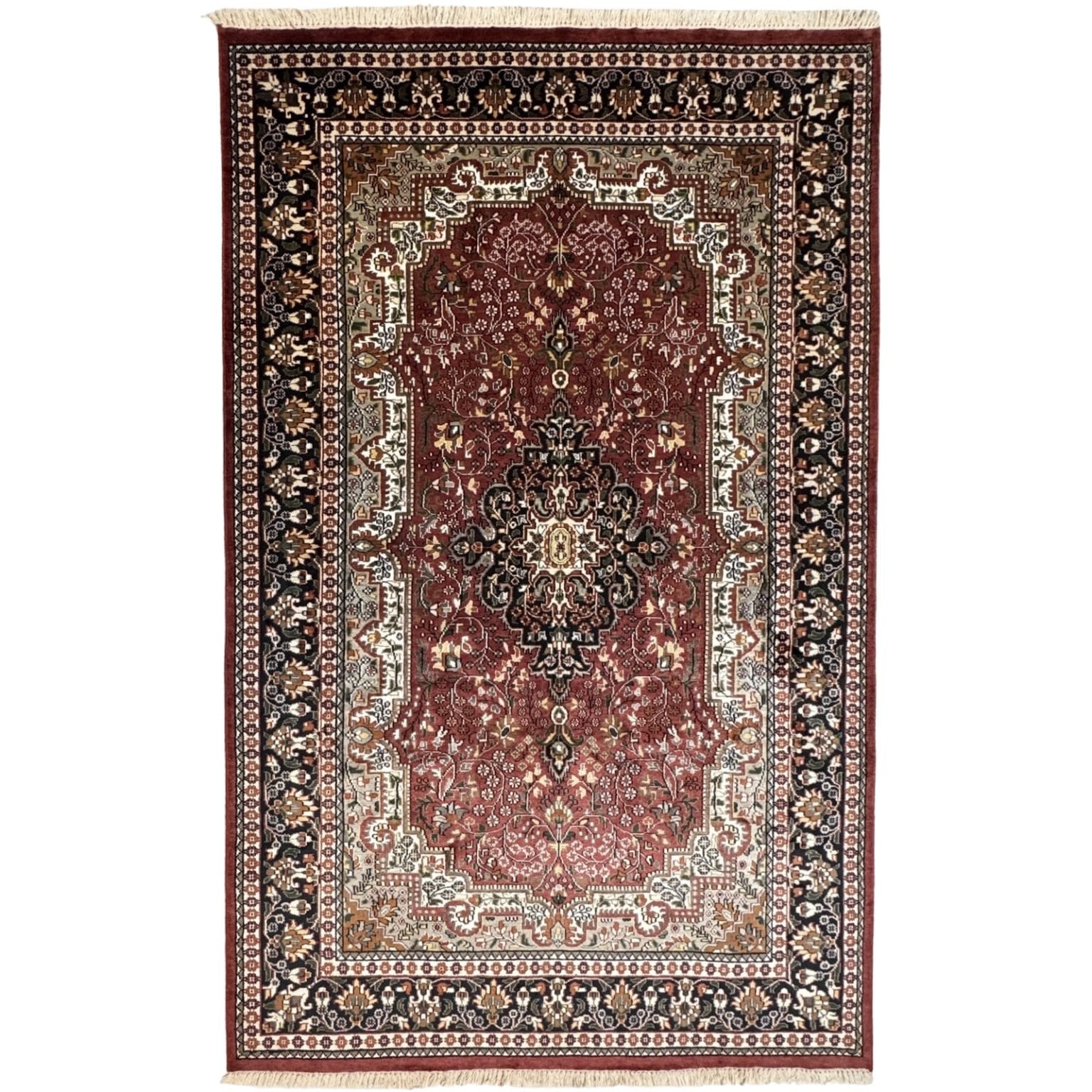 IMG_1394 290 x 180cm Hand Knotted Indian Silk Jaipur Oriental Rug - Image 1