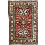 241 x 164cm Hand Knotted Afghan Kazak Wool Rug