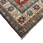 241 x 164cm Hand Knotted Afghan Kazak Wool Rug - Image 5