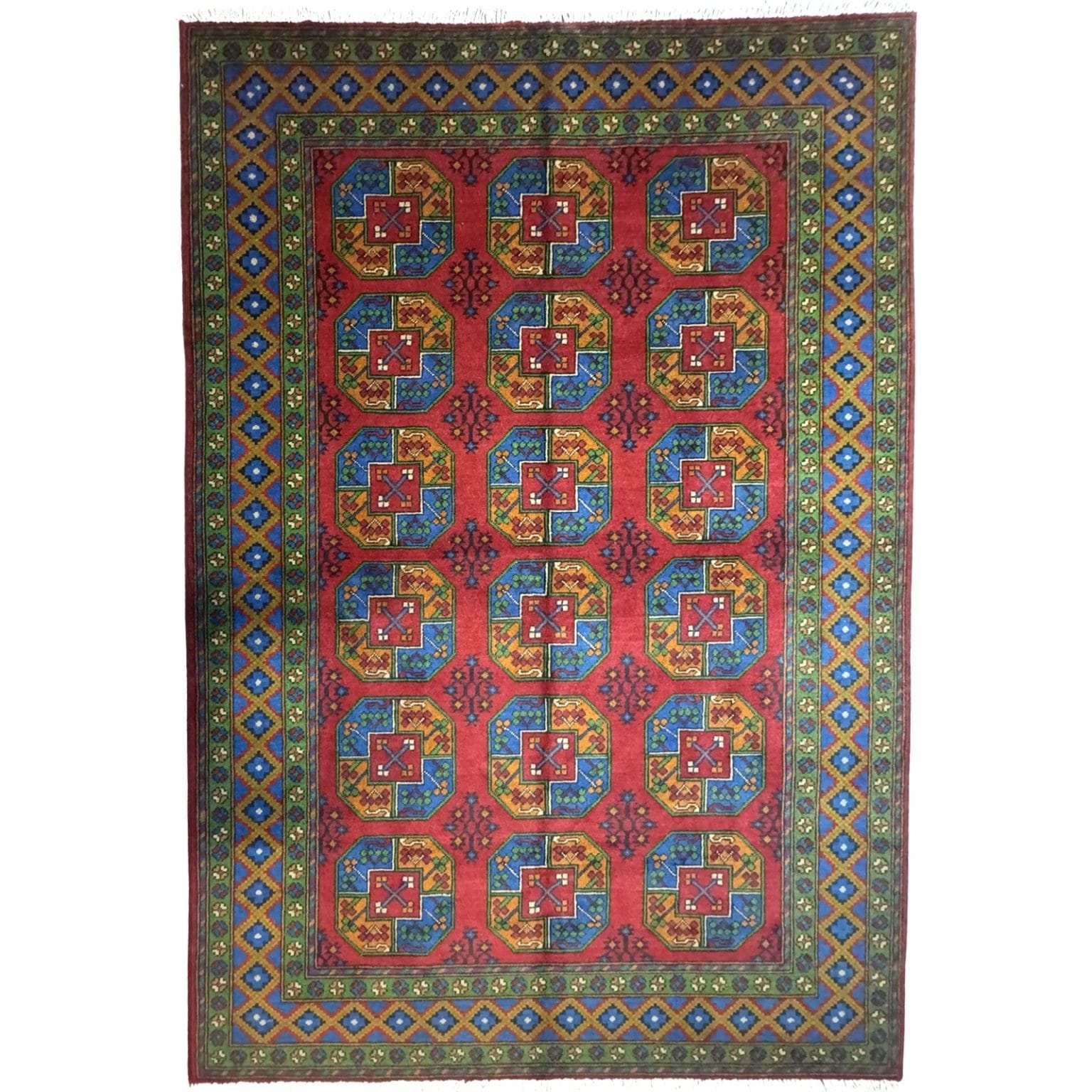 IMG_1610 300 x 200cm Hand Knotted Afghan Akche Filpai – Wool Rug - Image 1