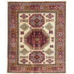 181 x 146cm Hand Knotted Afghan Kazak Wool Rug