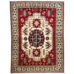 197 x 145cm Hand Knotted Afghan Kazak Wool Rug