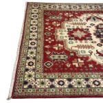 197 x 145cm Hand Knotted Afghan Kazak Wool Rug - Image 4
