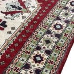 197 x 145cm Hand Knotted Afghan Kazak Wool Rug - Image 5