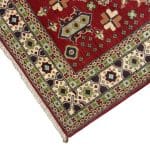 197 x 145cm Hand Knotted Afghan Kazak Wool Rug - Image 6