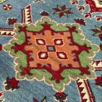 288 x 99cm Hand Knotted Afghan Kazak Wool Runner Rug - Image 5