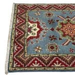 288 x 99cm Hand Knotted Afghan Kazak Wool Runner Rug - Image 6
