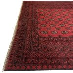 292 x 195cm Hand Knotted Afghan Akche Bokhara – Wool Rug - Image 4