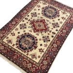 176 x 123cm Hand Knotted Afghan Kazak – Wool Rug - Image 2