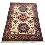 176 x 123cm Hand Knotted Afghan Kazak – Wool Rug - Image 3