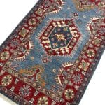 154 x 97cm Hand Knotted Afghan Kazak – Wool Rug - Image 2