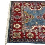 154 x 97cm Hand Knotted Afghan Kazak – Wool Rug - Image 3
