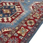 154 x 97cm Hand Knotted Afghan Kazak – Wool Rug - Image 4