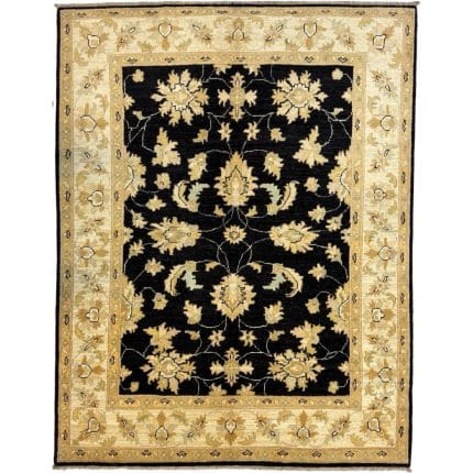 197 x 150cm Hand Knotted Afghan Chobi Ziegler Wool Rug